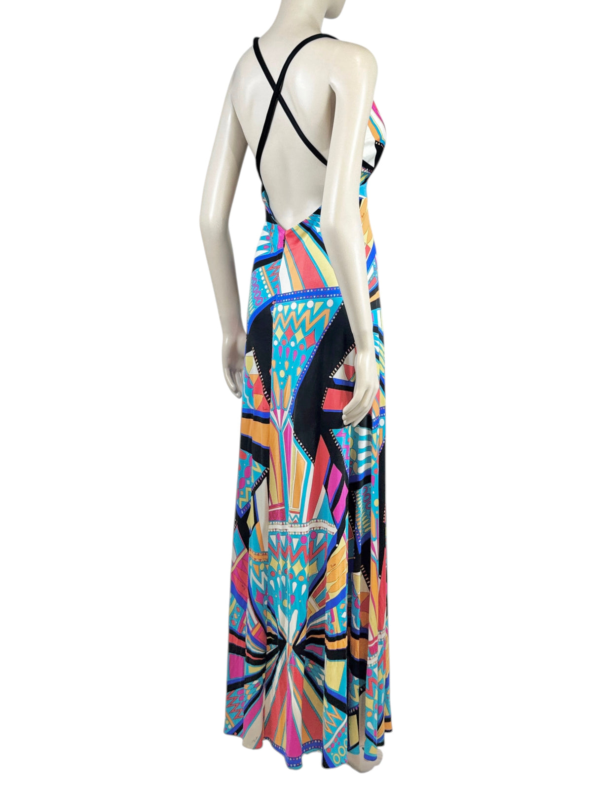 Emilio Pucci 2018 Maxi printed geometric jersey dress
