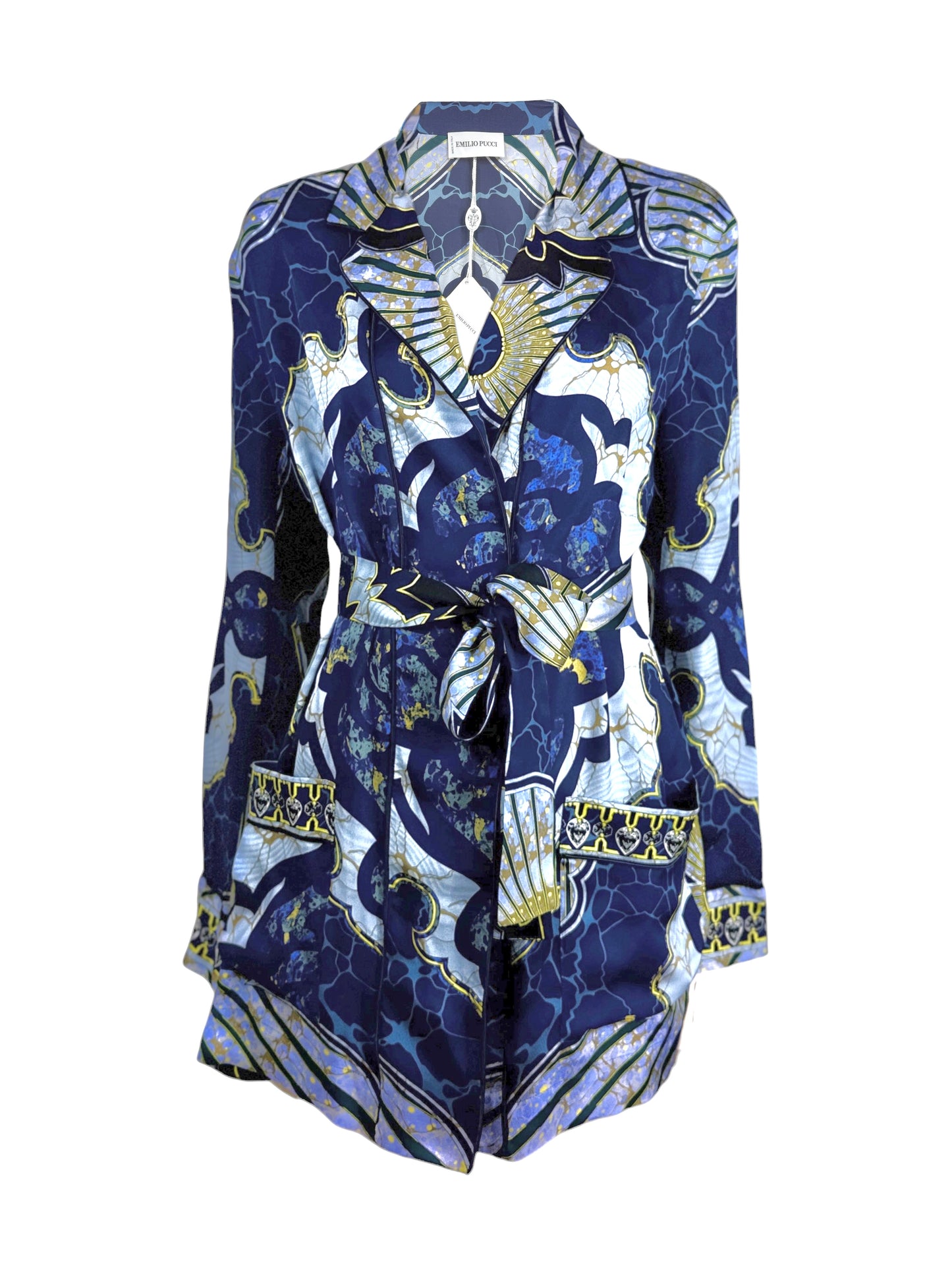 Emilio Pucci Fall 2012 Printed silk kimono