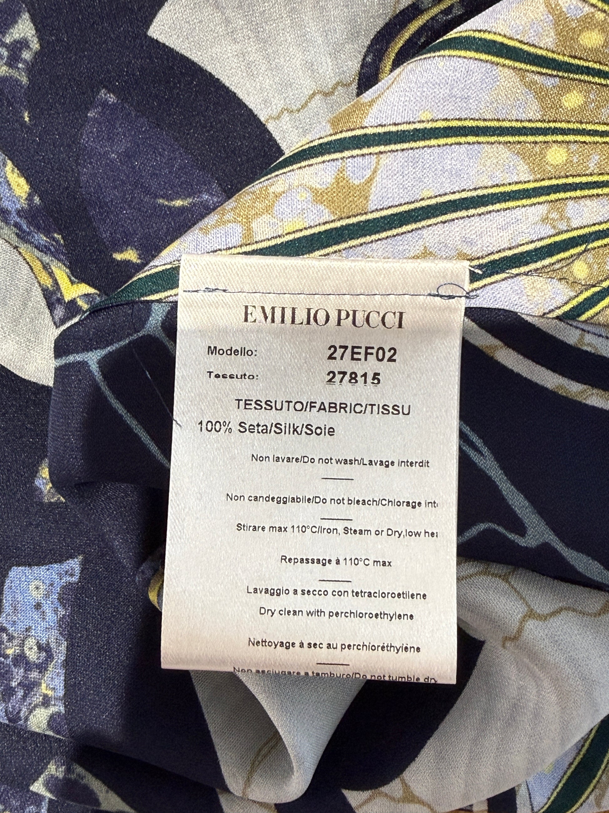 Emilio Pucci Fall 2012 Printed silk kimono