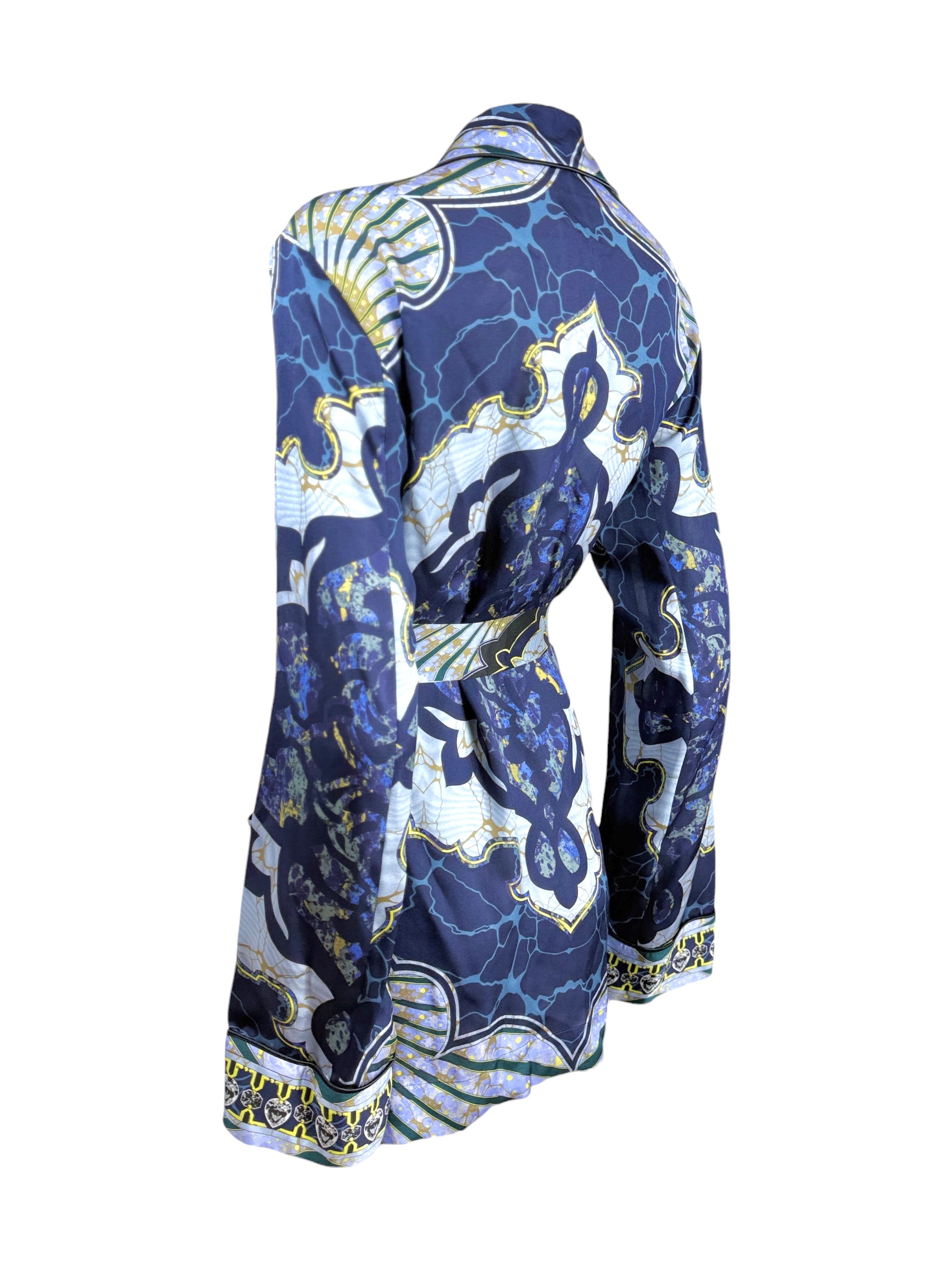 Emilio Pucci Fall 2012 Printed silk kimono