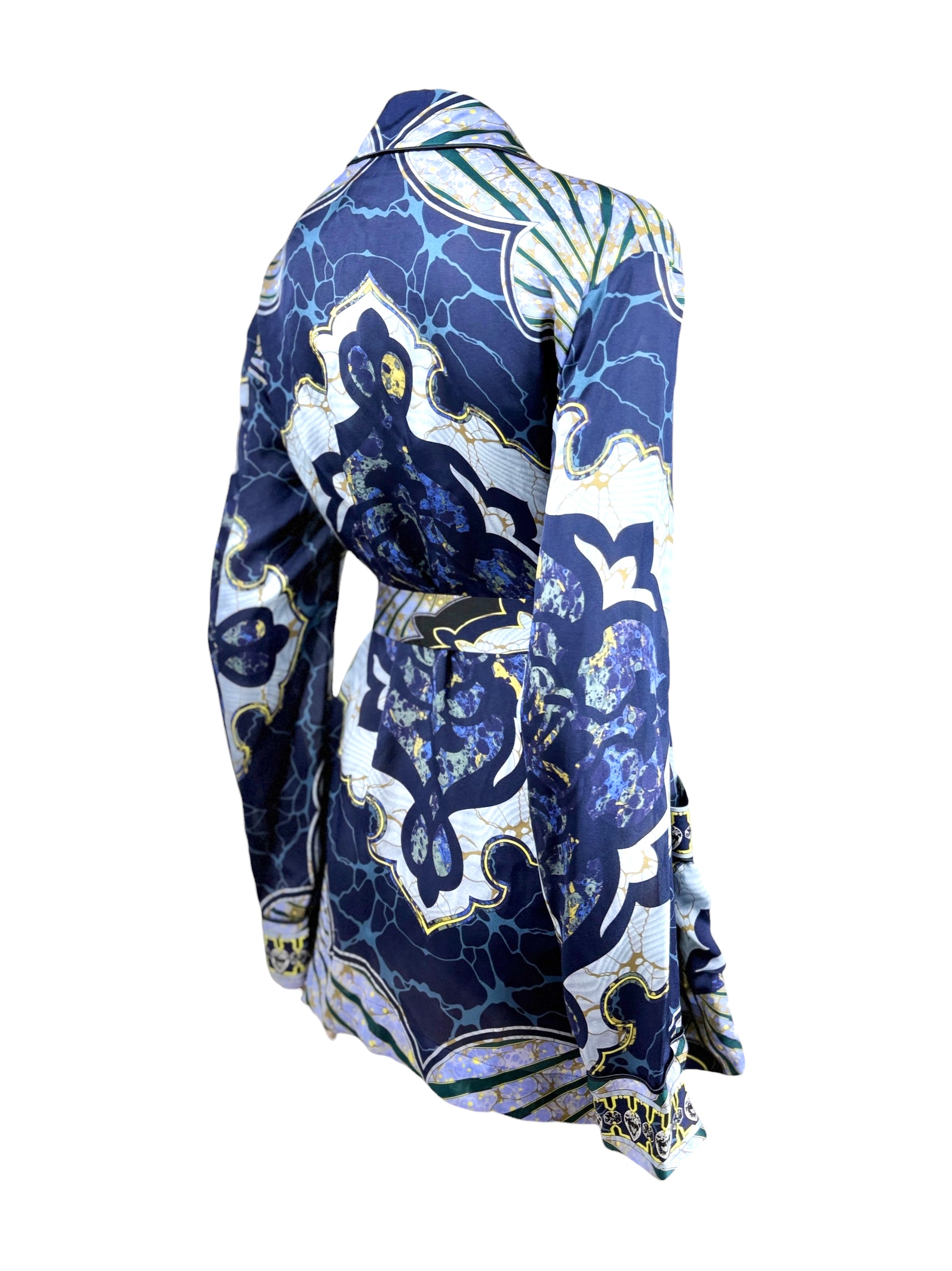 Emilio Pucci Fall 2012 Printed silk kimono