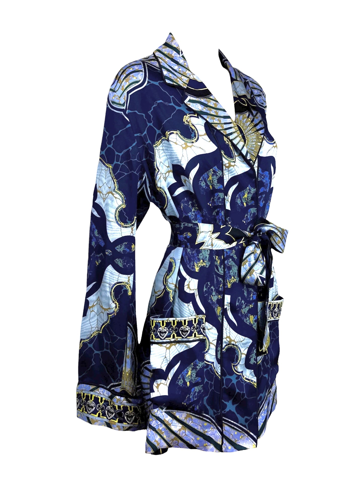Emilio Pucci Fall 2012 Printed silk kimono