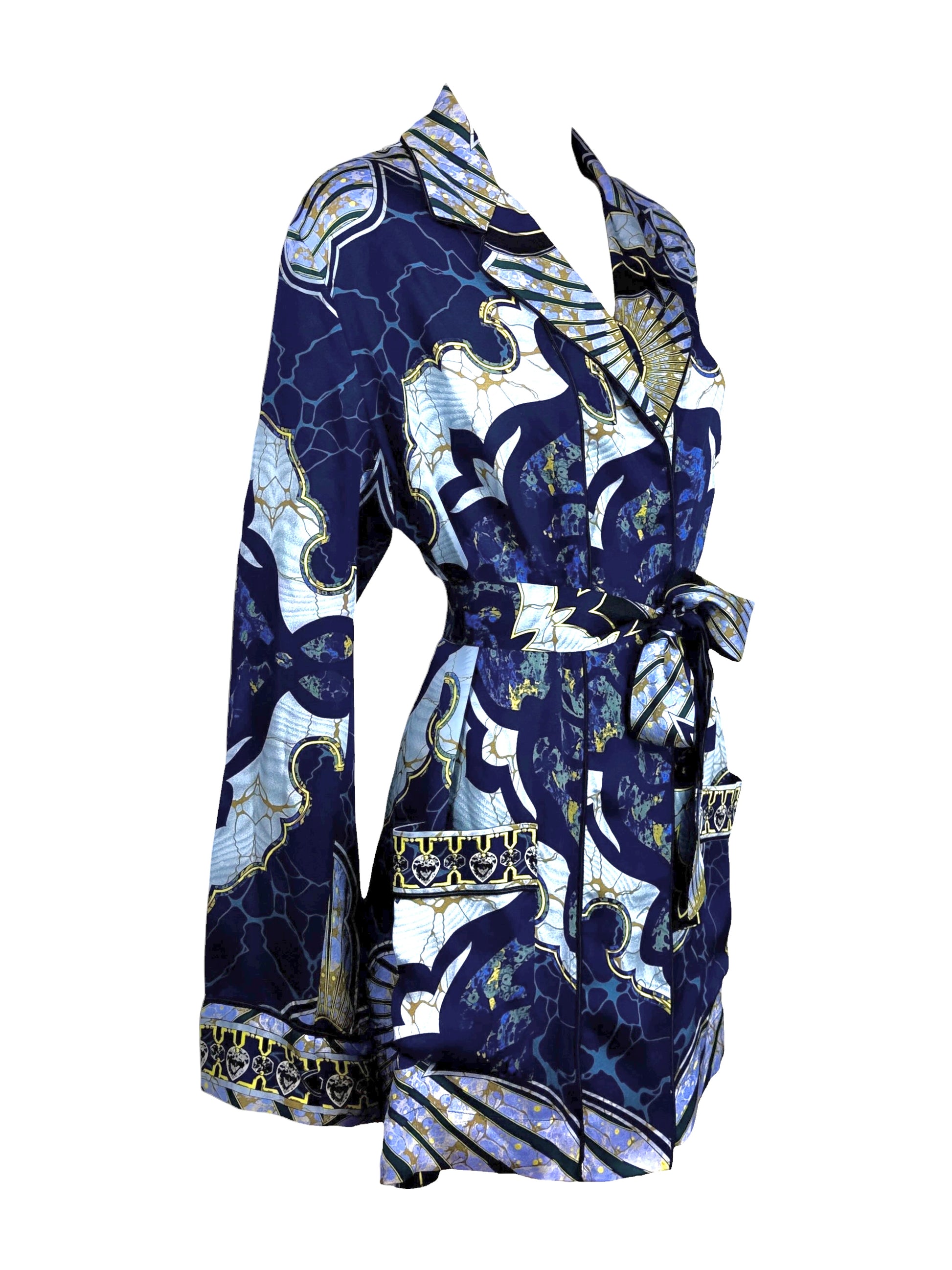 Emilio Pucci Fall 2012 Printed silk kimono