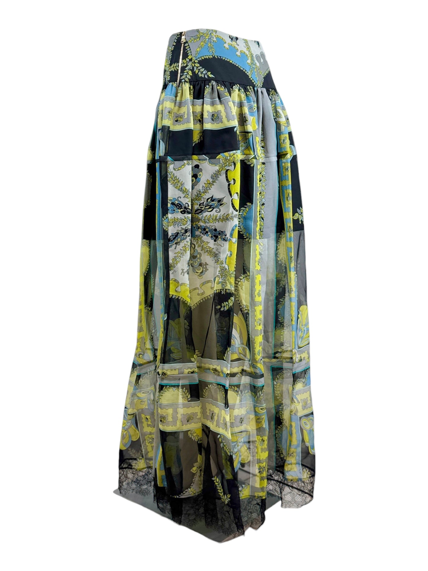 Emilio Pucci Peter Dundas Spring 2012 Look 2 Maxi printed organza skirt