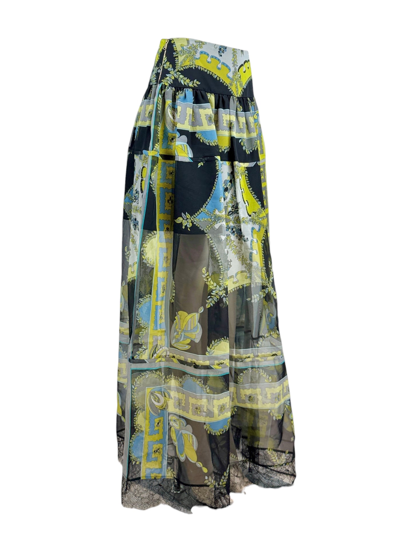 Emilio Pucci Peter Dundas Spring 2012 Look 2 Maxi printed organza skirt