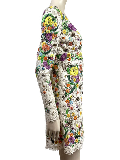 Emilio Pucci Peter Dundas Spring 2015 Look 1 Guipure lace floral dress