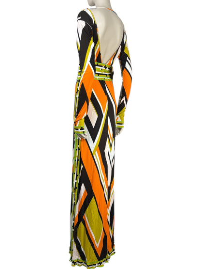 Emilio Pucci long dress multicolored printed 3