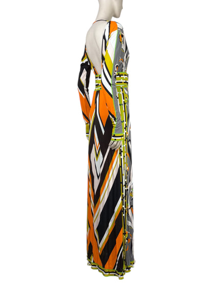 Emilio Pucci long dress multicolored printed 4