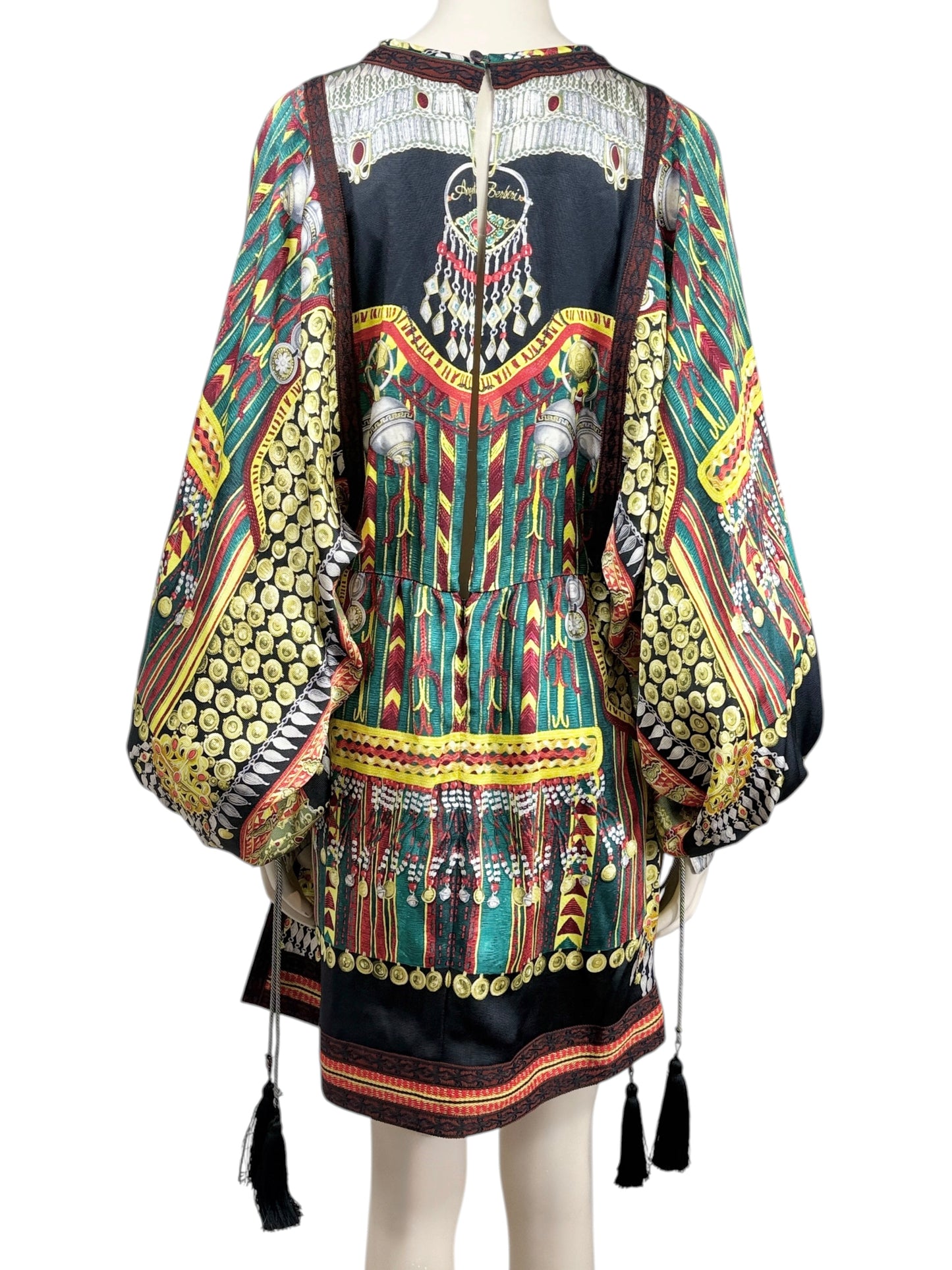Etro Spring 2017 Look 29 Printed silk tassel dress