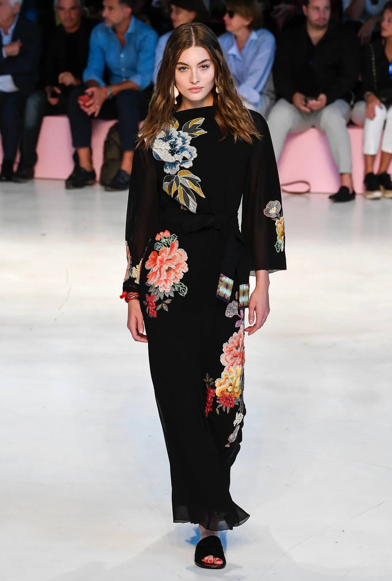 Etro Spring 2019 Look 60 Maxi crepe silk floral dress