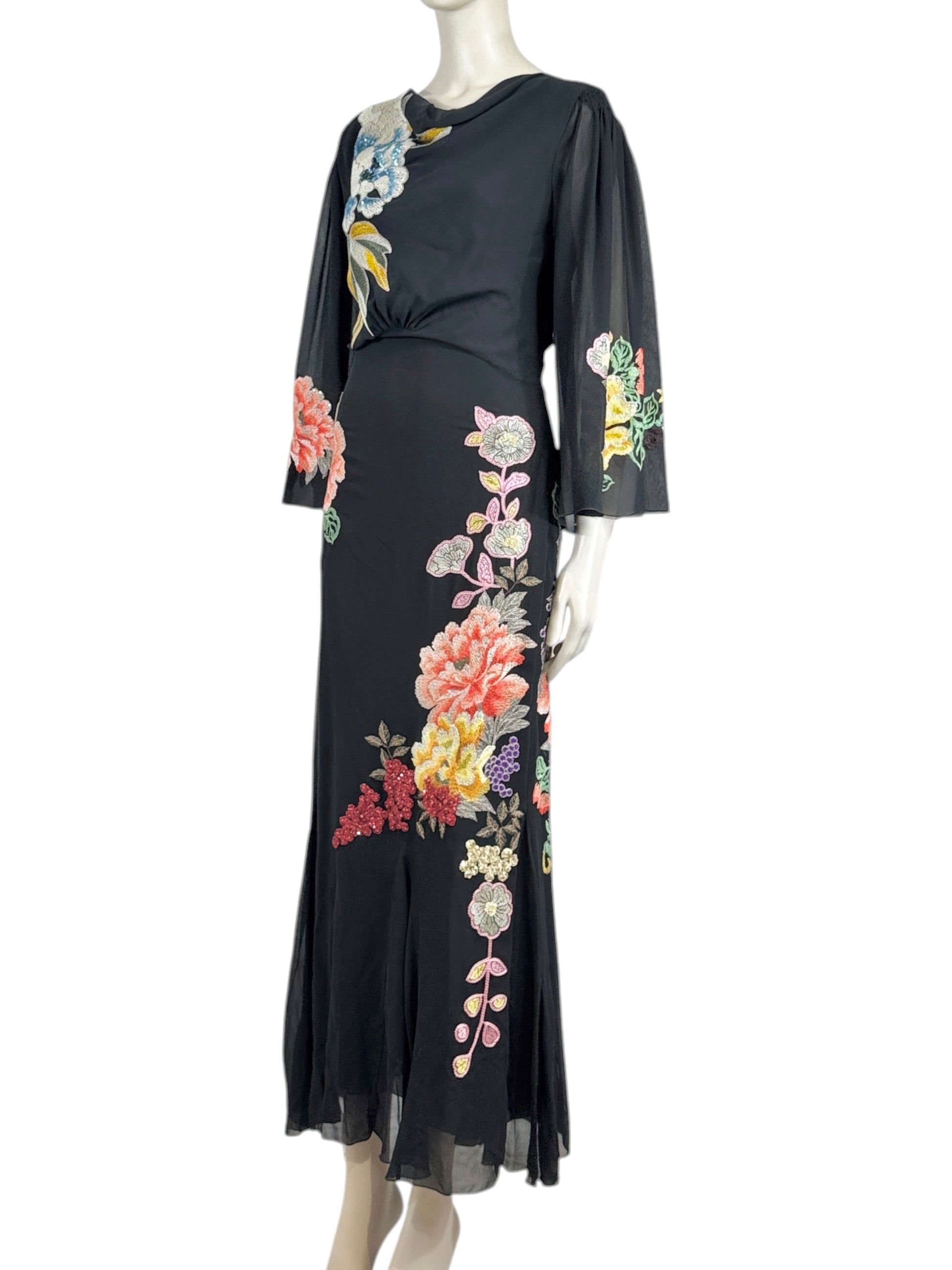 Etro Spring 2019 Look 60 Maxi crepe silk floral dress