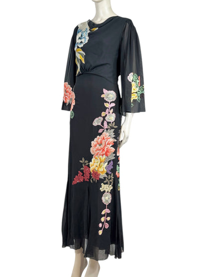 Etro Spring 2019 Look 60 Maxi crepe silk floral dress