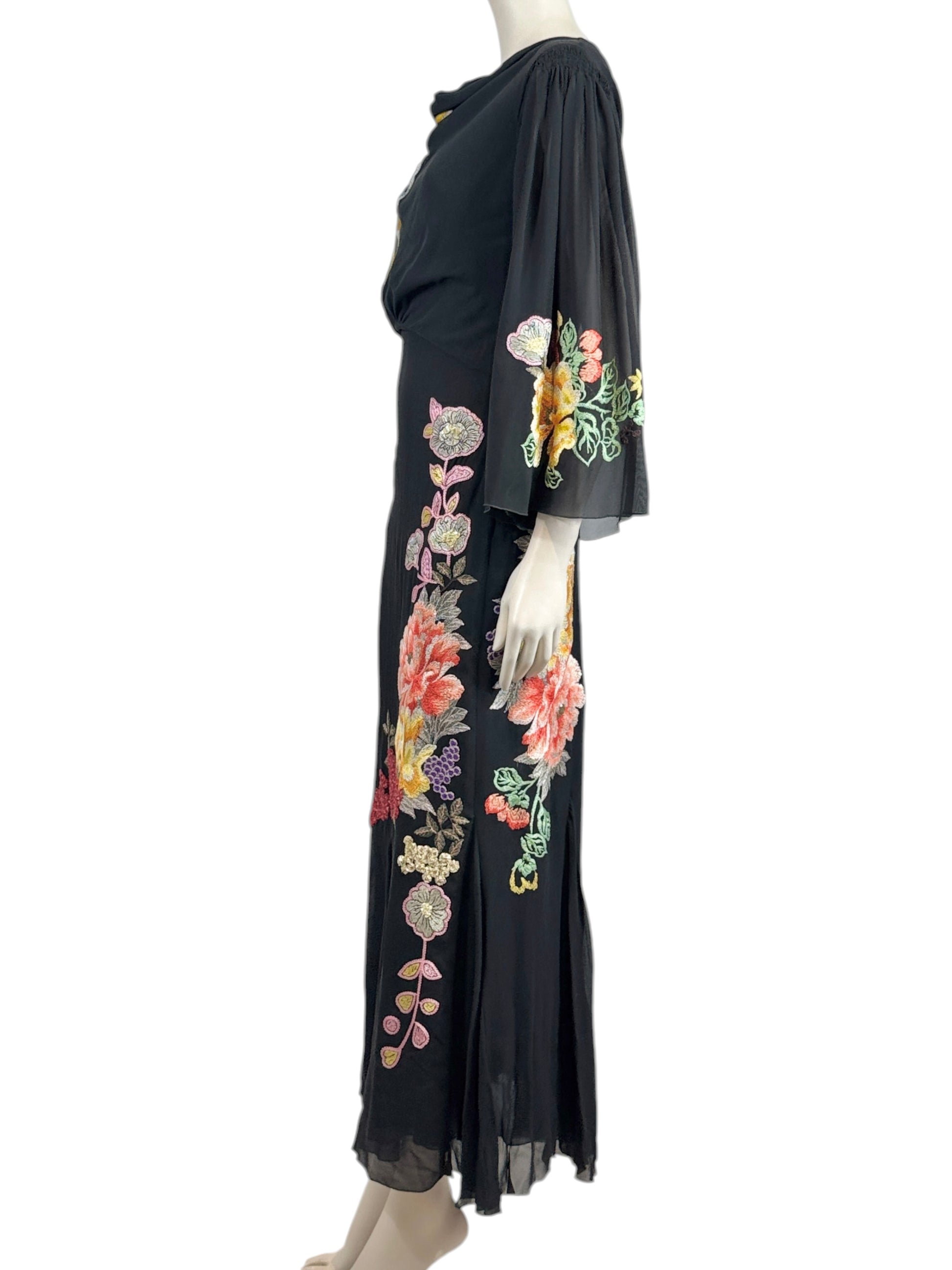 Etro Spring 2019 Look 60 Maxi crepe silk floral dress