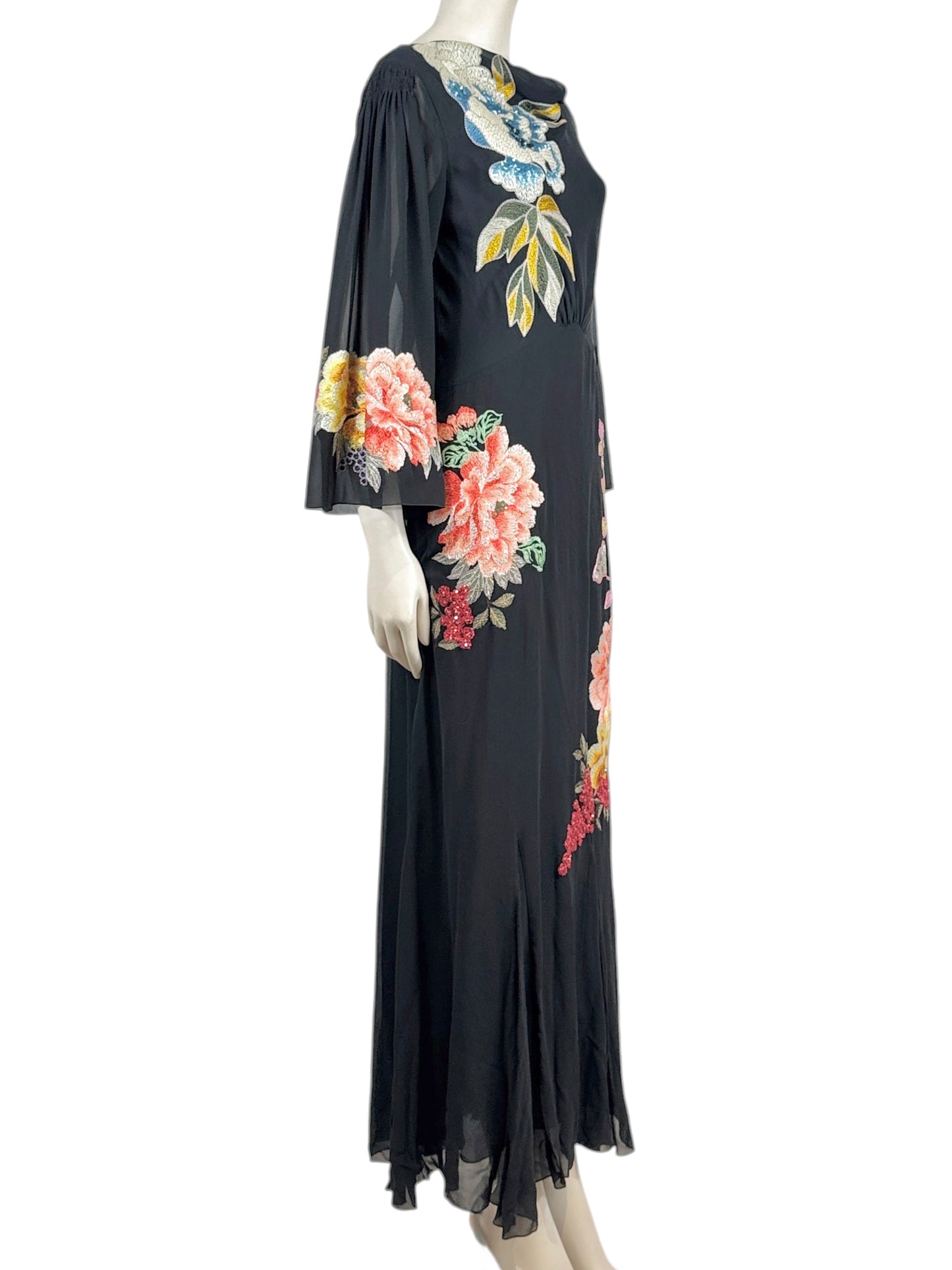 Etro Spring 2019 Look 60 Maxi crepe silk floral dress
