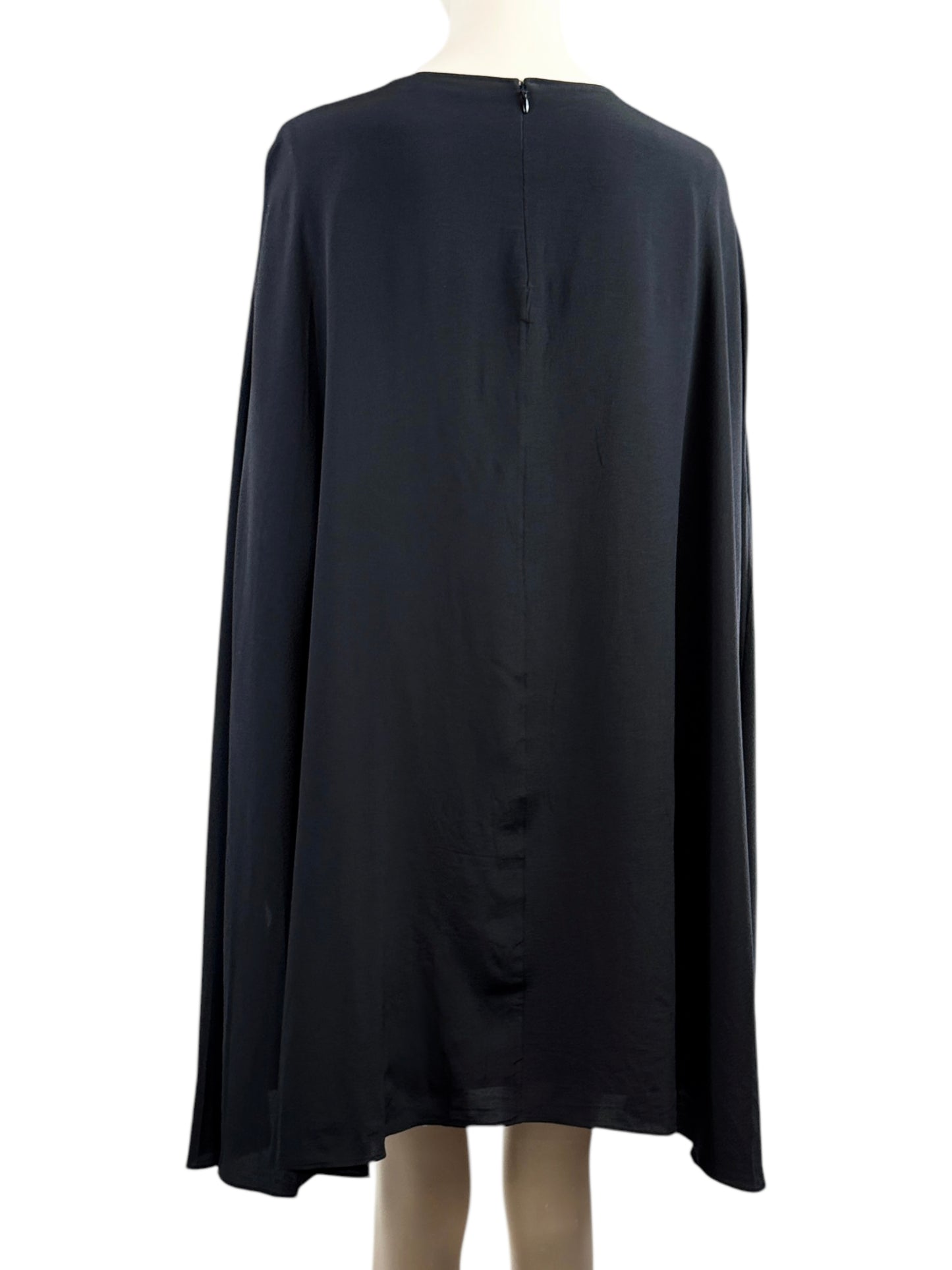 Etro Spring 2019 Mini silk cape dress embroidered