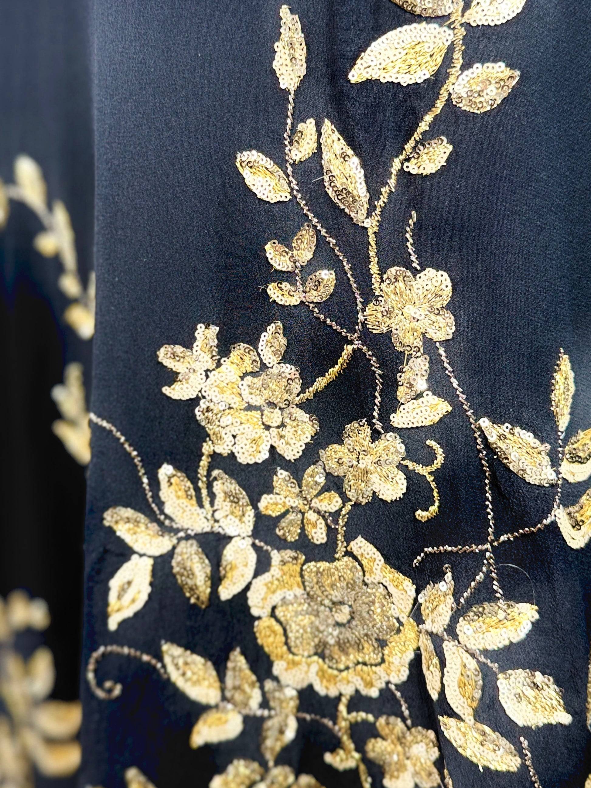 Etro Spring 2019 Mini silk cape dress embroidered