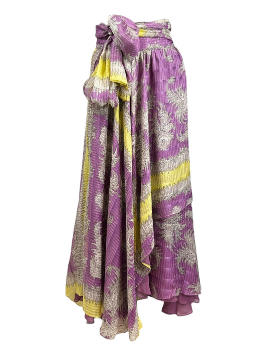 Etro chiffon silk skirt cashmere