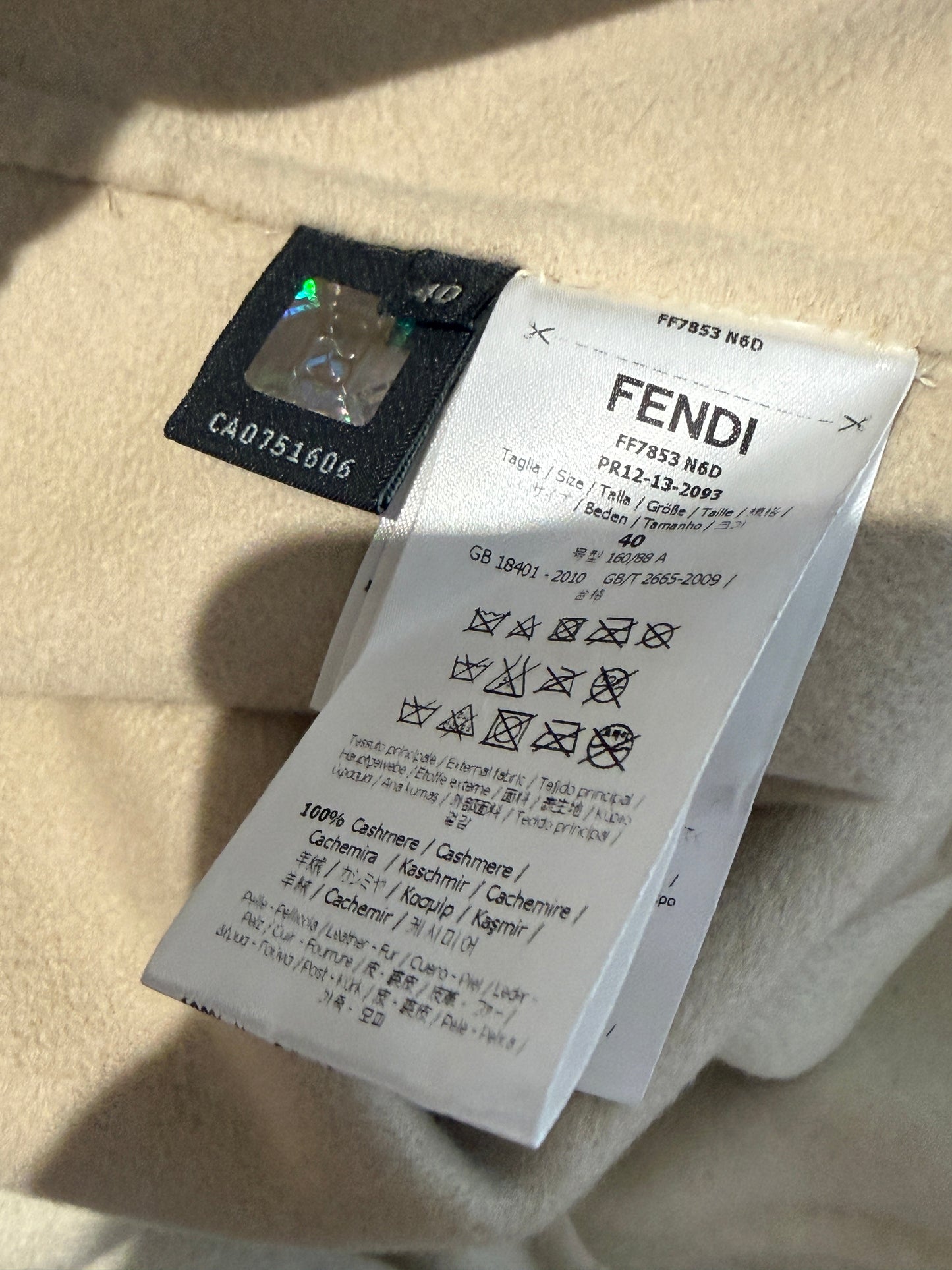 Fendi Karl Lagerfeld Fall 2013 coat