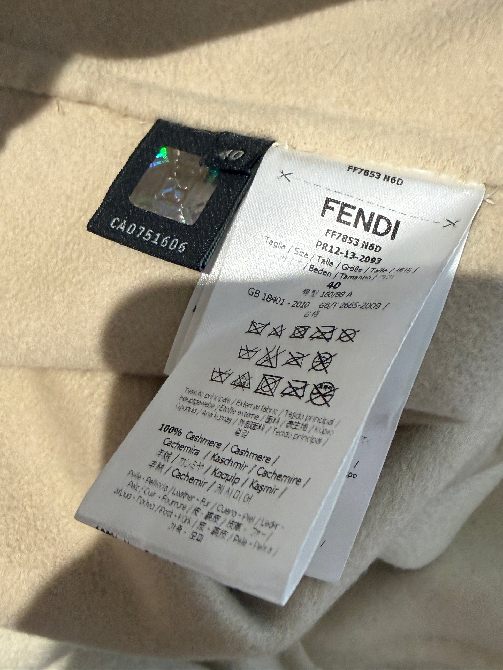 Fendi Karl Lagerfeld Fall 2013 coat