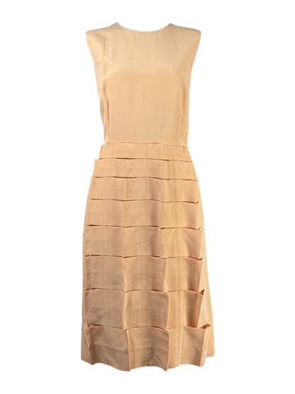 Fendi  Karl Lagerfeld & Silvia Venturini Fendi - Spring/Summer 2013  - Sleeveless dress in apricot viscose and silk