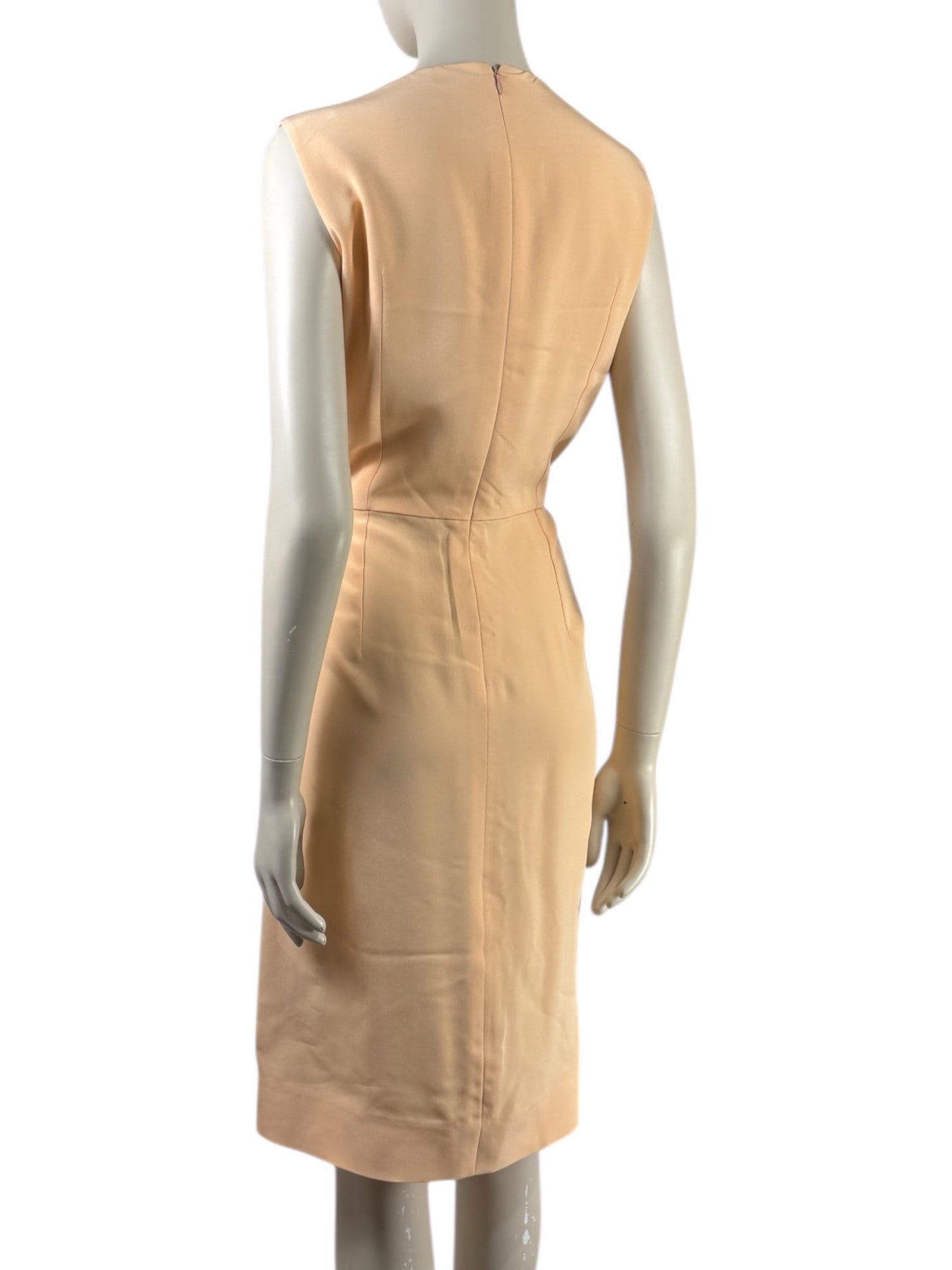 Fendi  Karl Lagerfeld & Silvia Venturini Fendi - Spring/Summer 2013  - Sleeveless dress in apricot viscose and silk 4