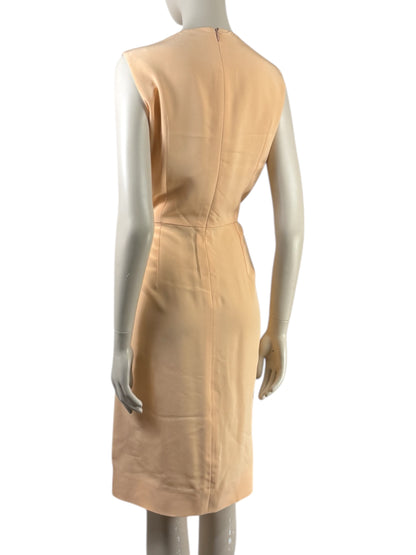 Fendi  Karl Lagerfeld & Silvia Venturini Fendi - Spring/Summer 2013  - Sleeveless dress in apricot viscose and silk 4