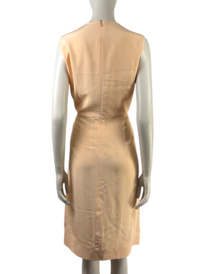 Fendi  Karl Lagerfeld & Silvia Venturini Fendi - Spring/Summer 2013  - Sleeveless dress in apricot viscose and silk 5