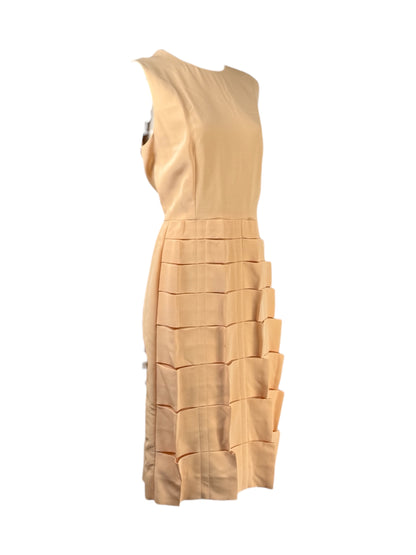Fendi  Karl Lagerfeld & Silvia Venturini Fendi - Spring/Summer 2013  - Sleeveless dress in apricot viscose and silk 7