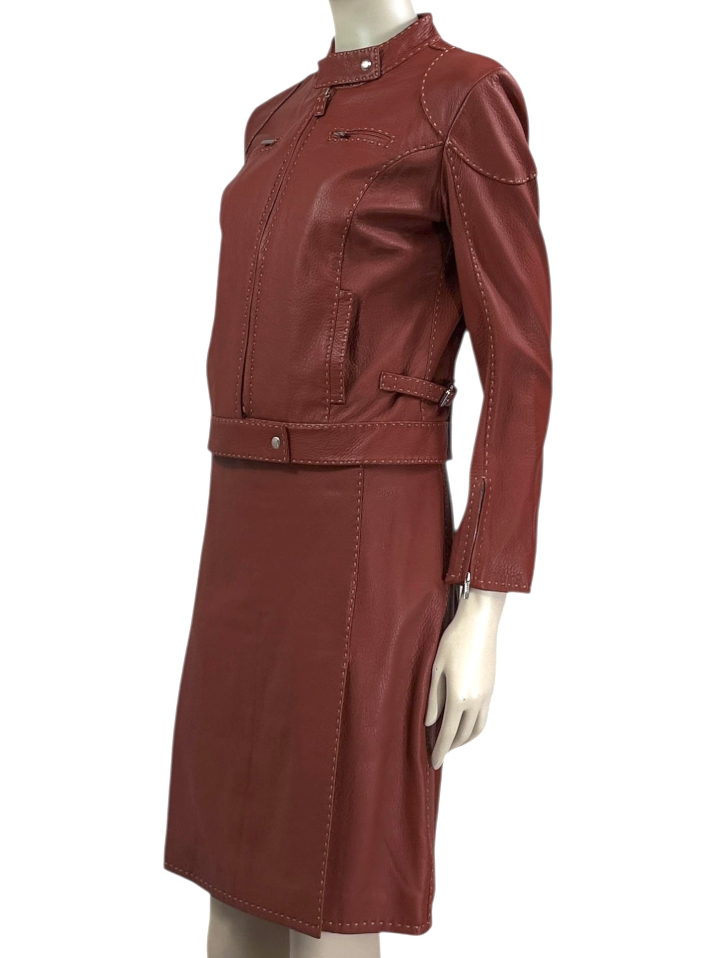 Fendi Selleria graind leither suit 2