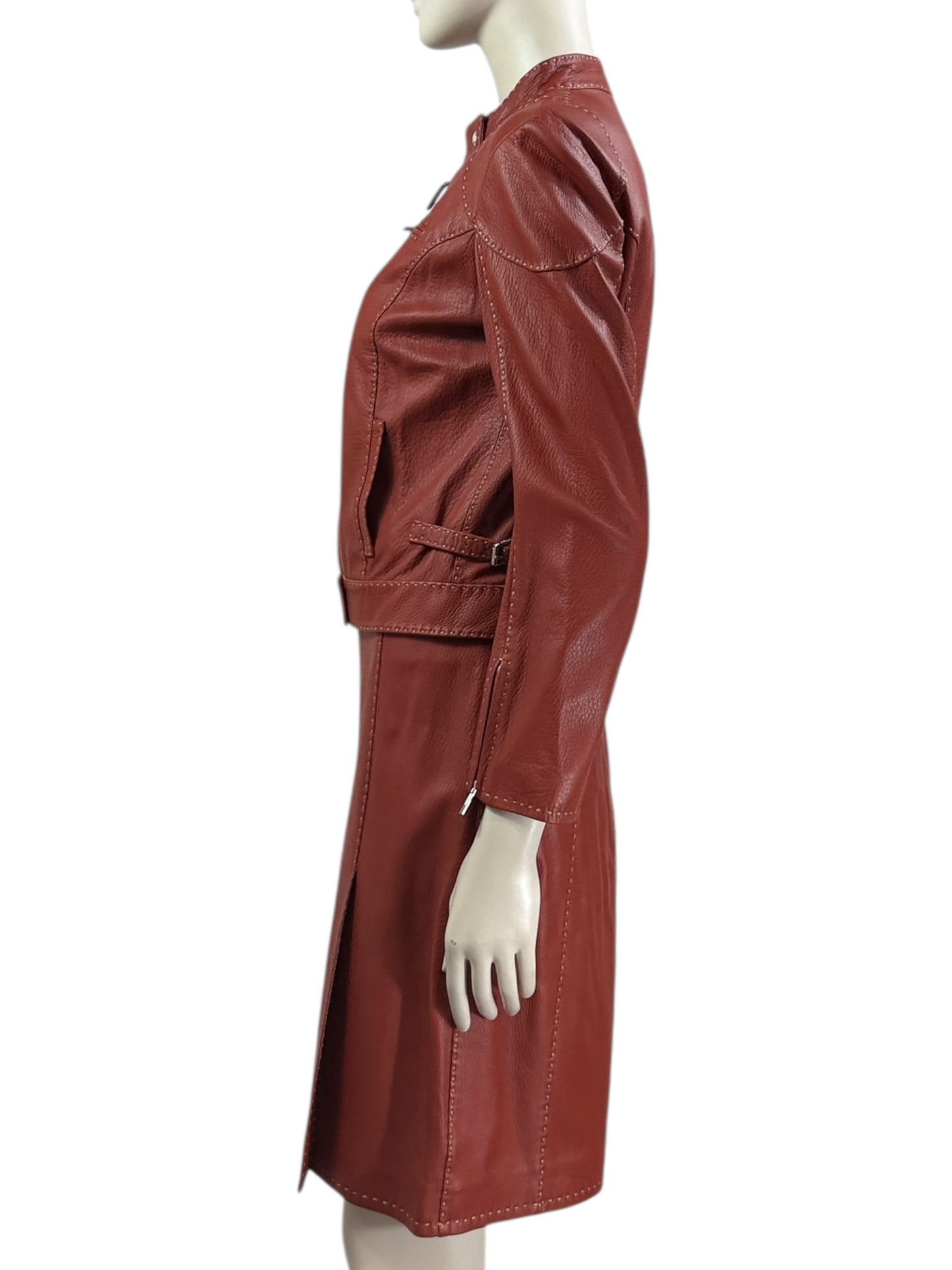 Fendi Selleria graind leither suit 3