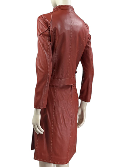 Fendi Selleria graind leither suit  4