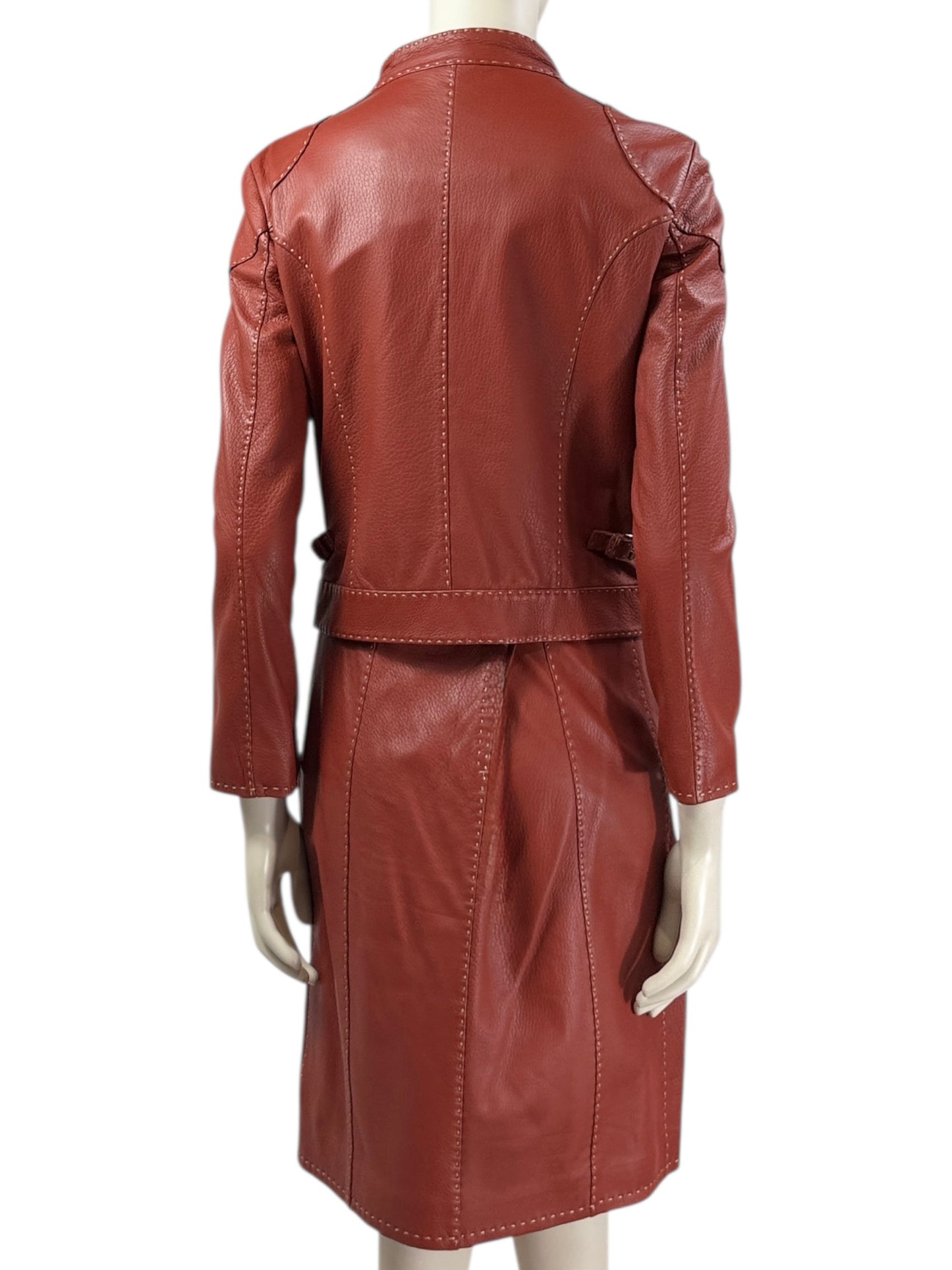 Fendi Selleria graind leither suit 5