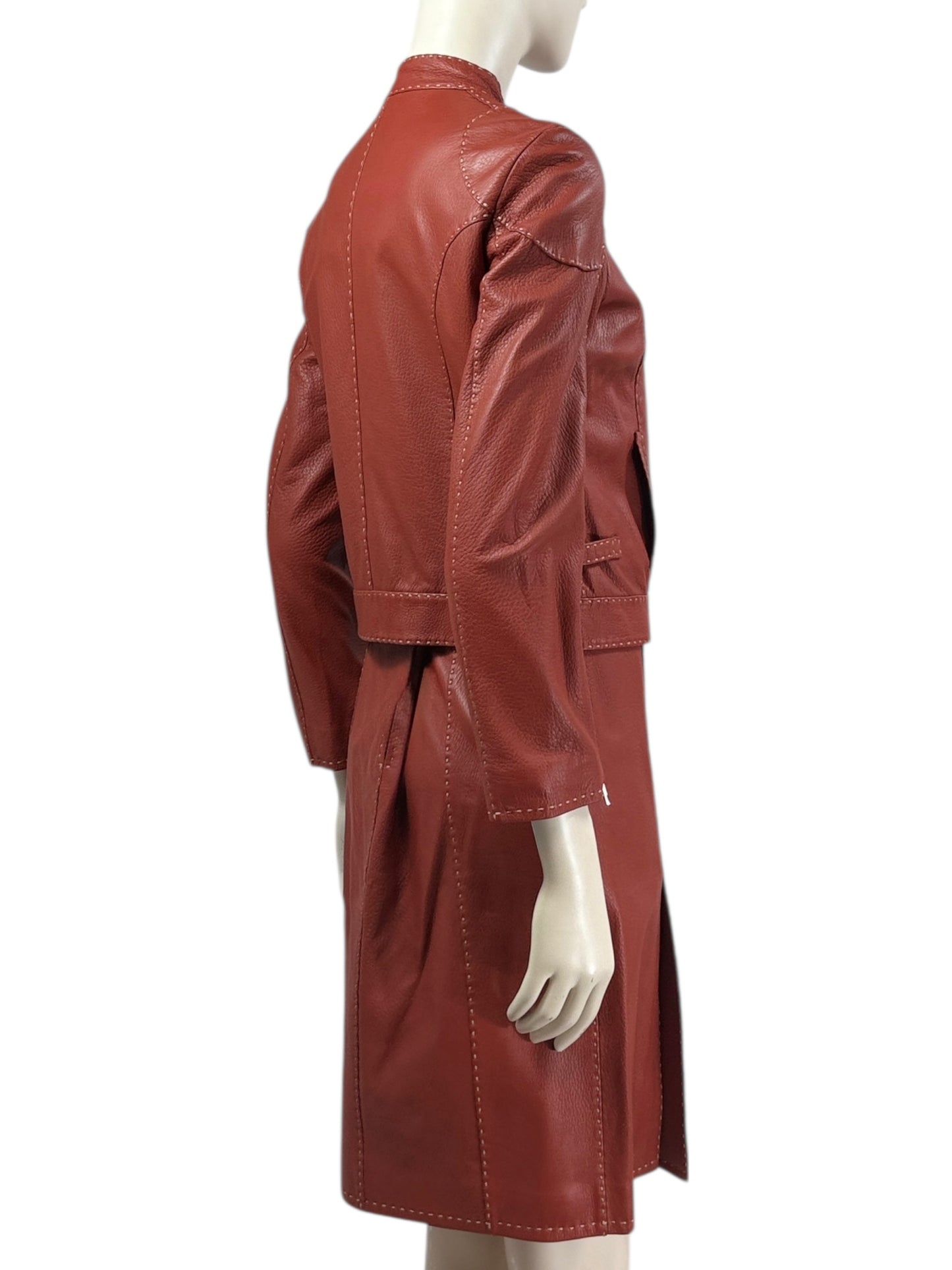 Fendi Selleria graind leither suit 6