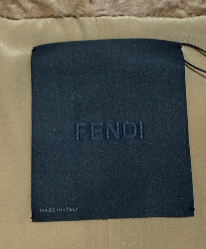 Fendi cashmere astrakan coat
