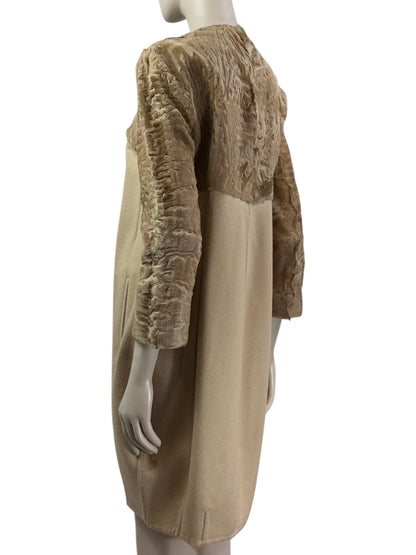 Fendi cashmere astrakan coat