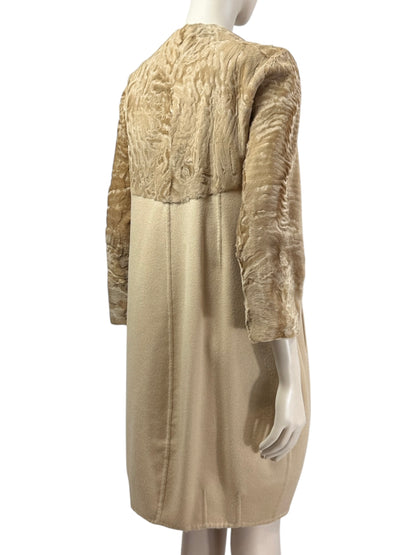 Fendi cashmere astrakan coat
