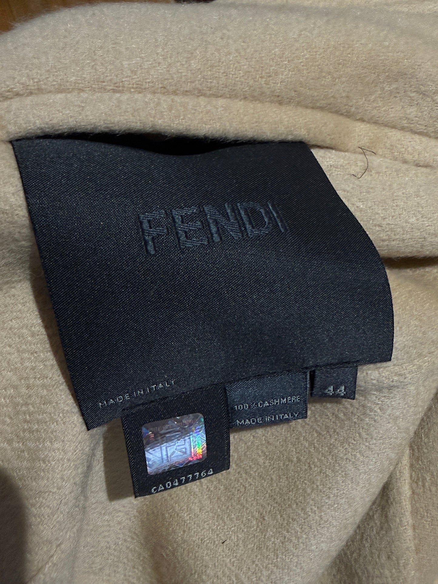 Fendi cashmere astrakan coat