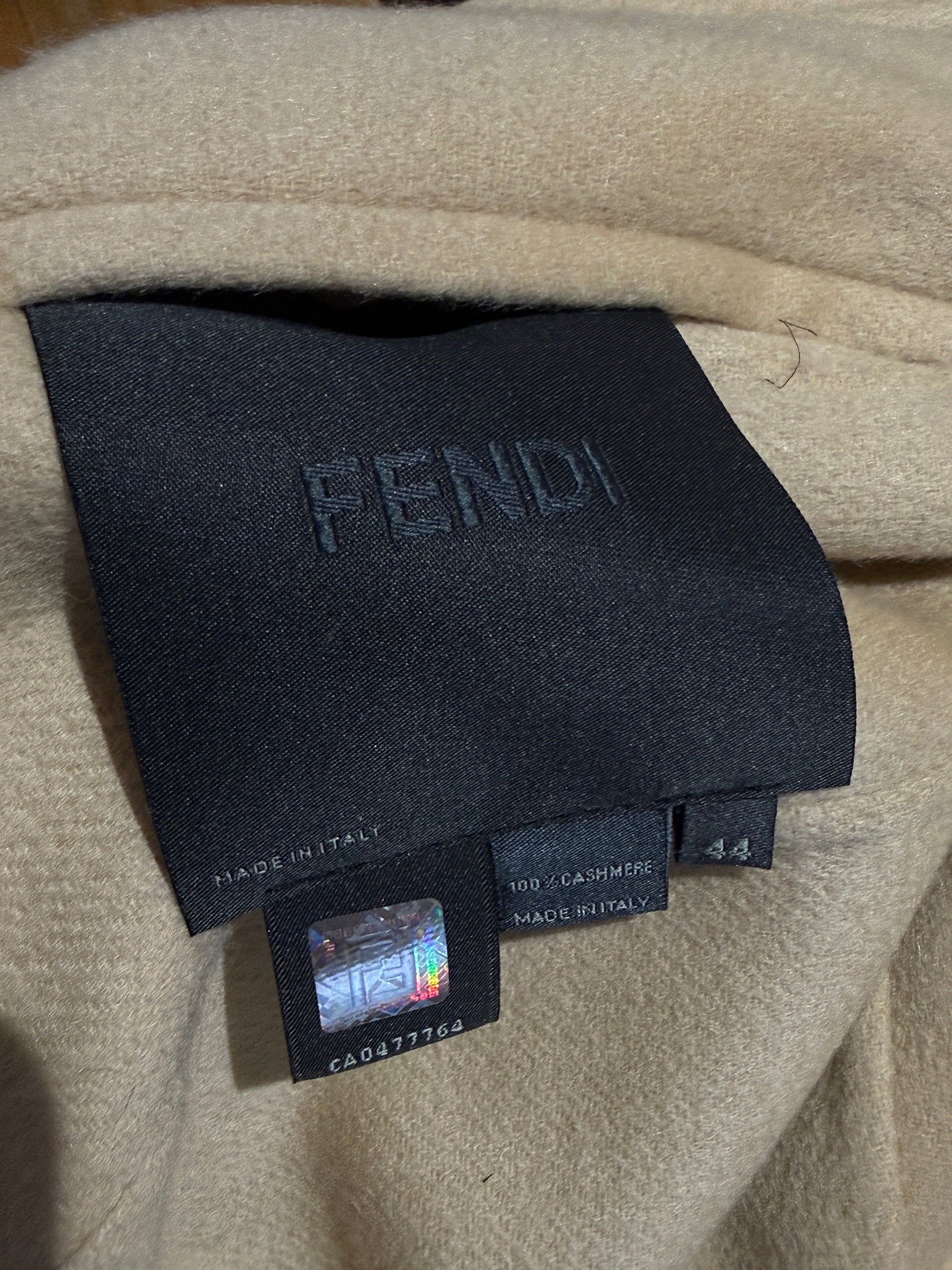 Fendi cashmere astrakan coat