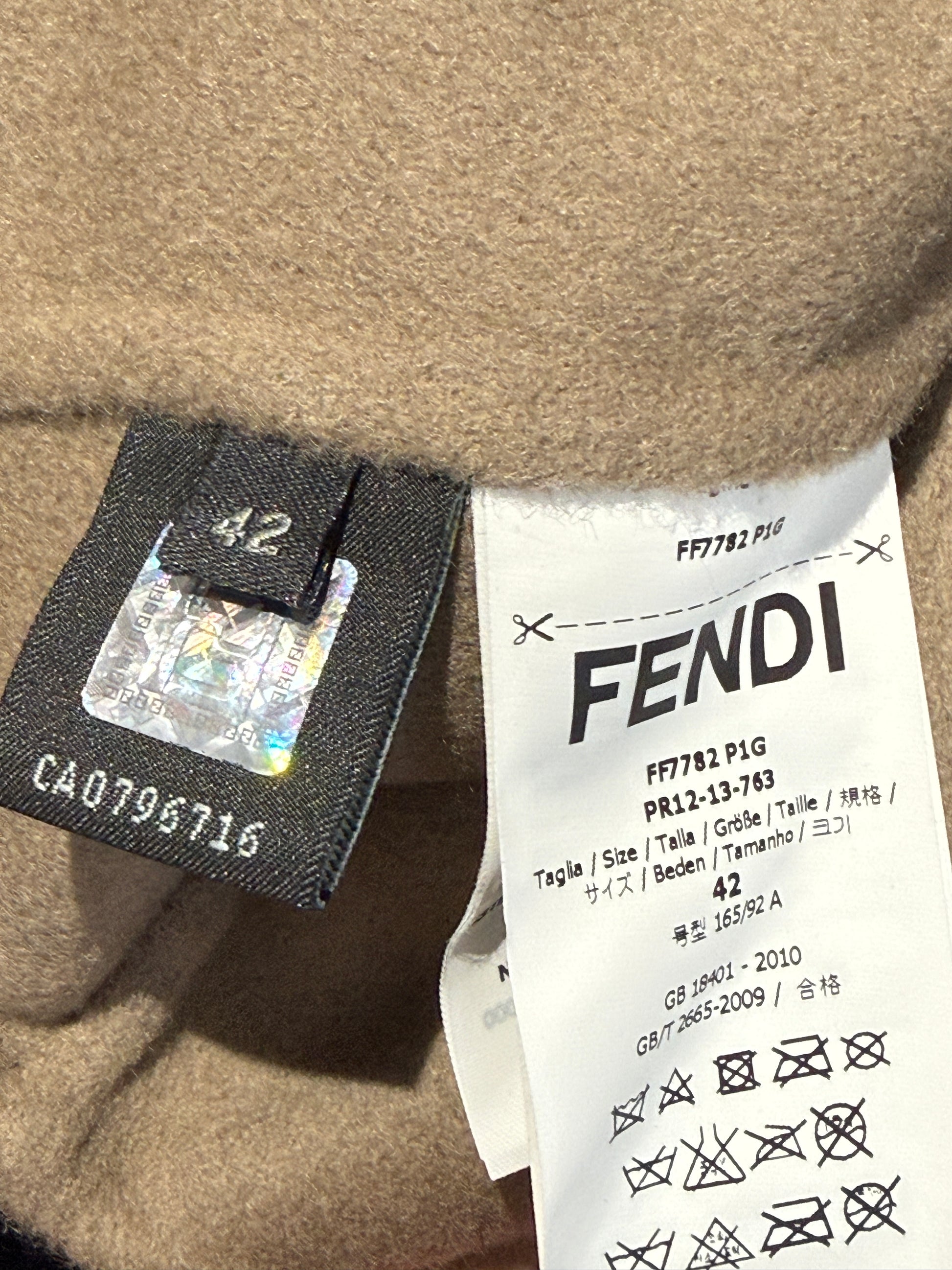 Fendi navy mink crop jacket