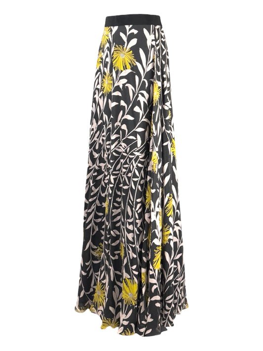 Giambattista Valli - Autumn/Winter 2015-2016 Collection - Long skirt in floral print silk chiffon crepe