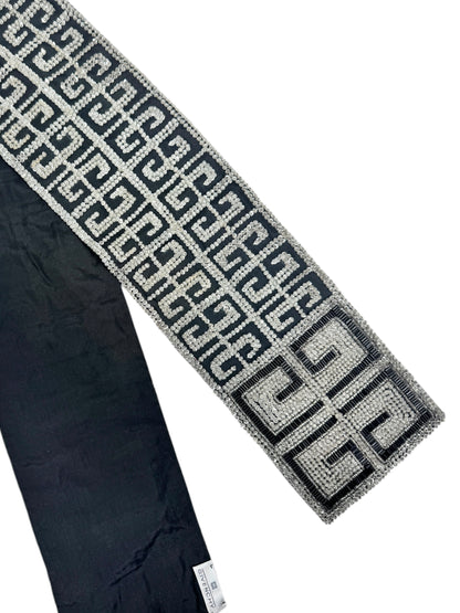 Givenchy Alexander Mcqueen 1999 embroidered scarf