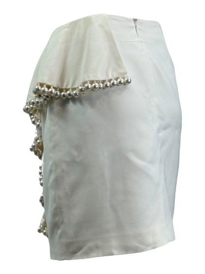 Givenchy Riccardo Tisci Resort 2017 Look 1 ecru pearl skirt