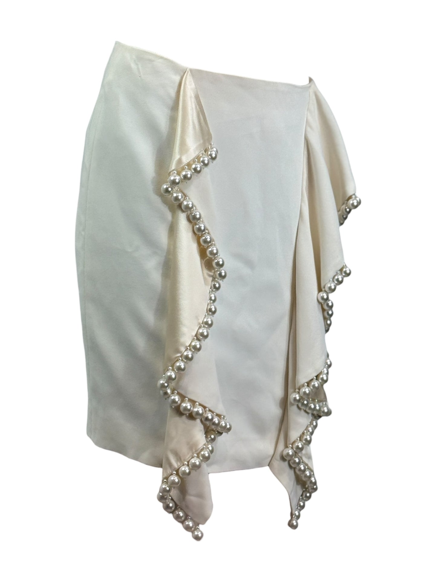 Givenchy Riccardo Tisci Resort 2017 Look 1 ecru pearl skirt