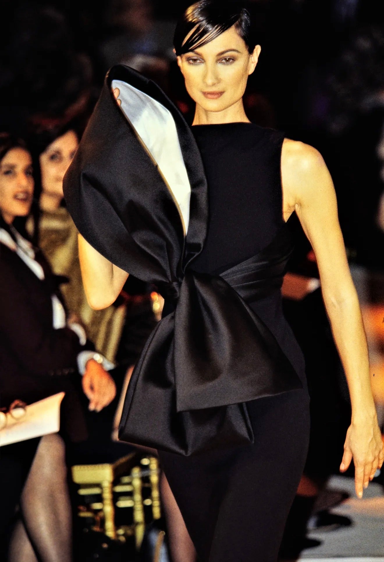 Givenchy couture John Galliano Spring 1996 black bow dress