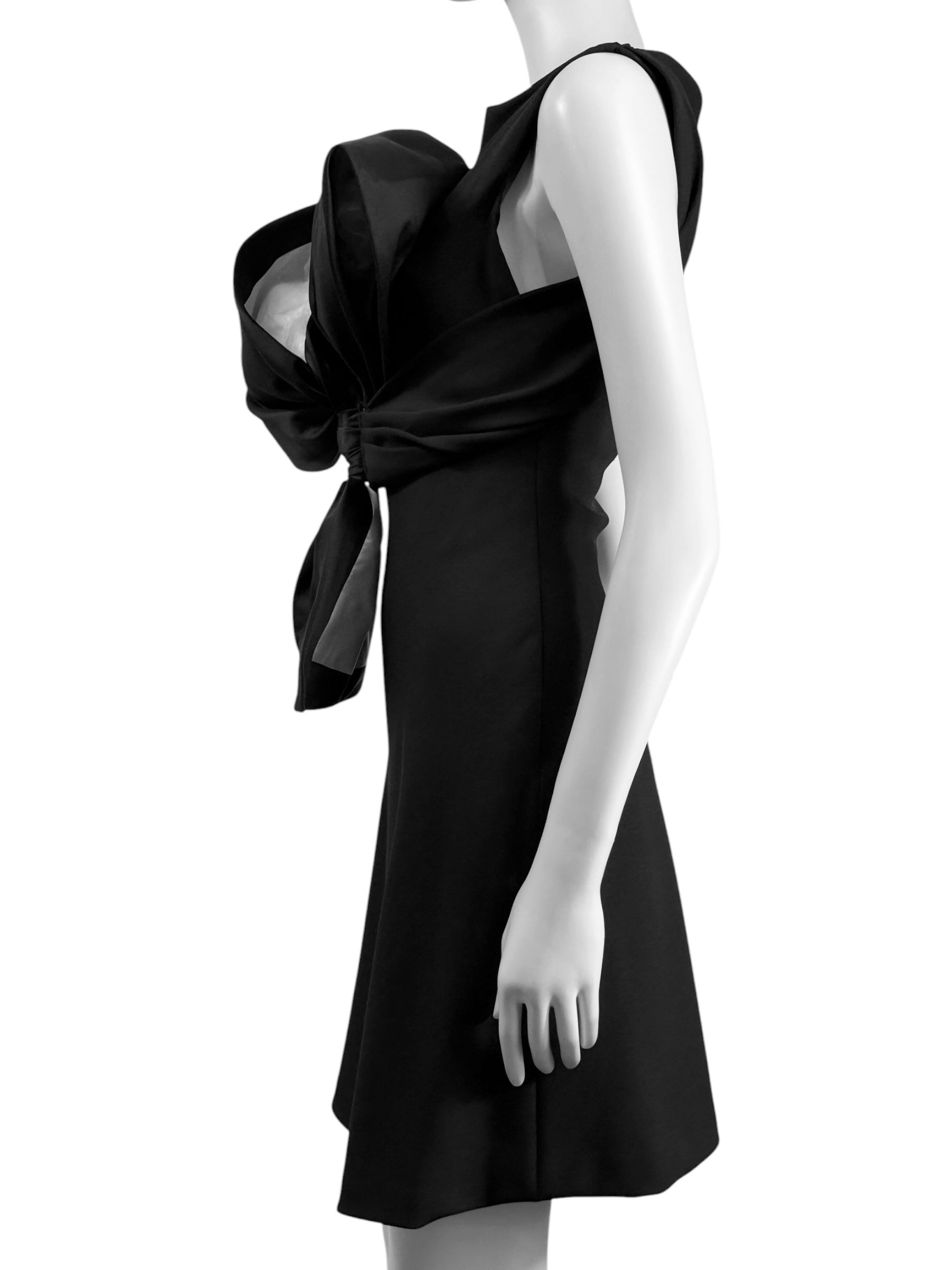Givenchy couture John Galliano Spring 1996 black bow dress