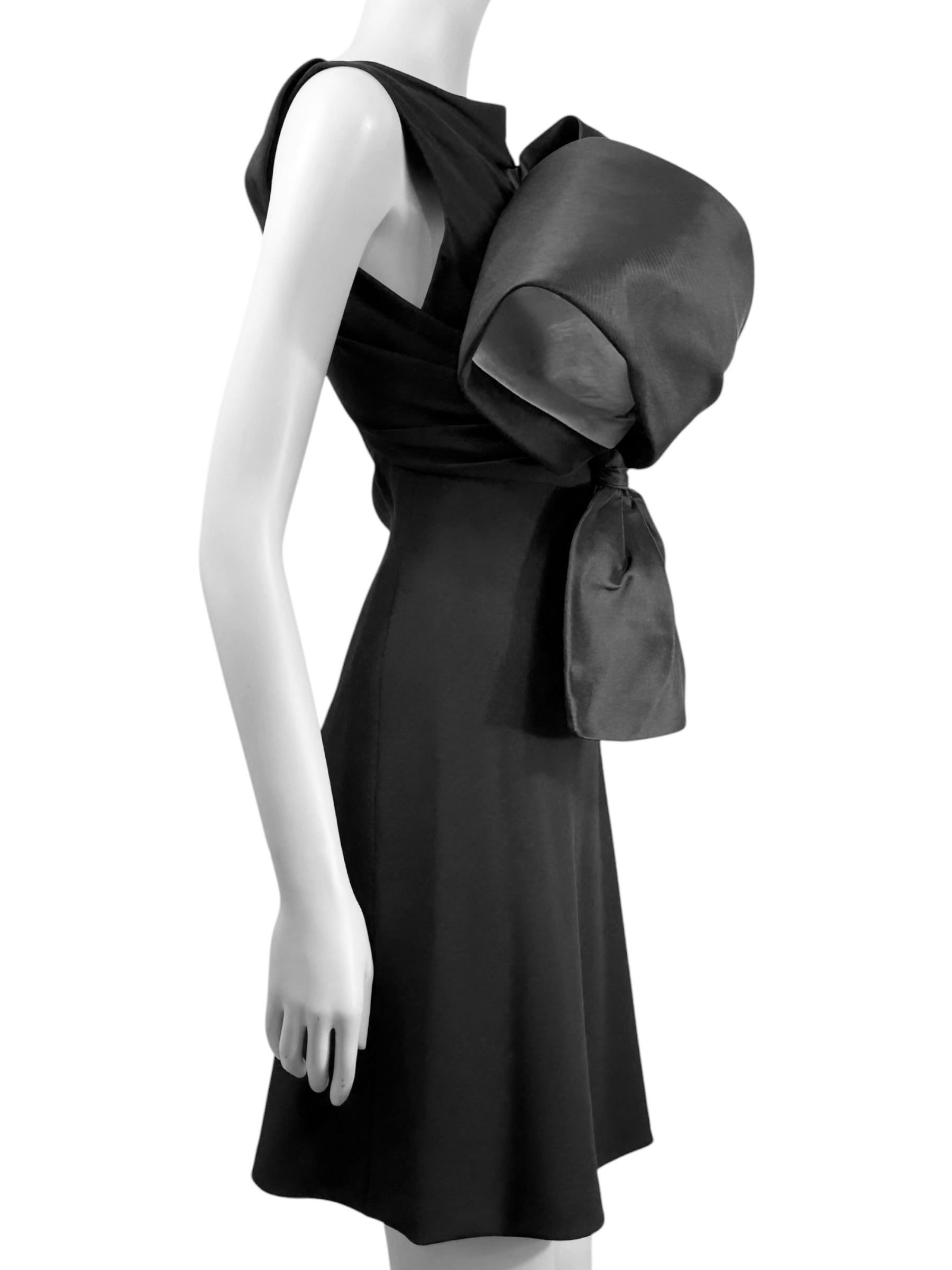 Givenchy couture John Galliano Spring 1996 black bow dress