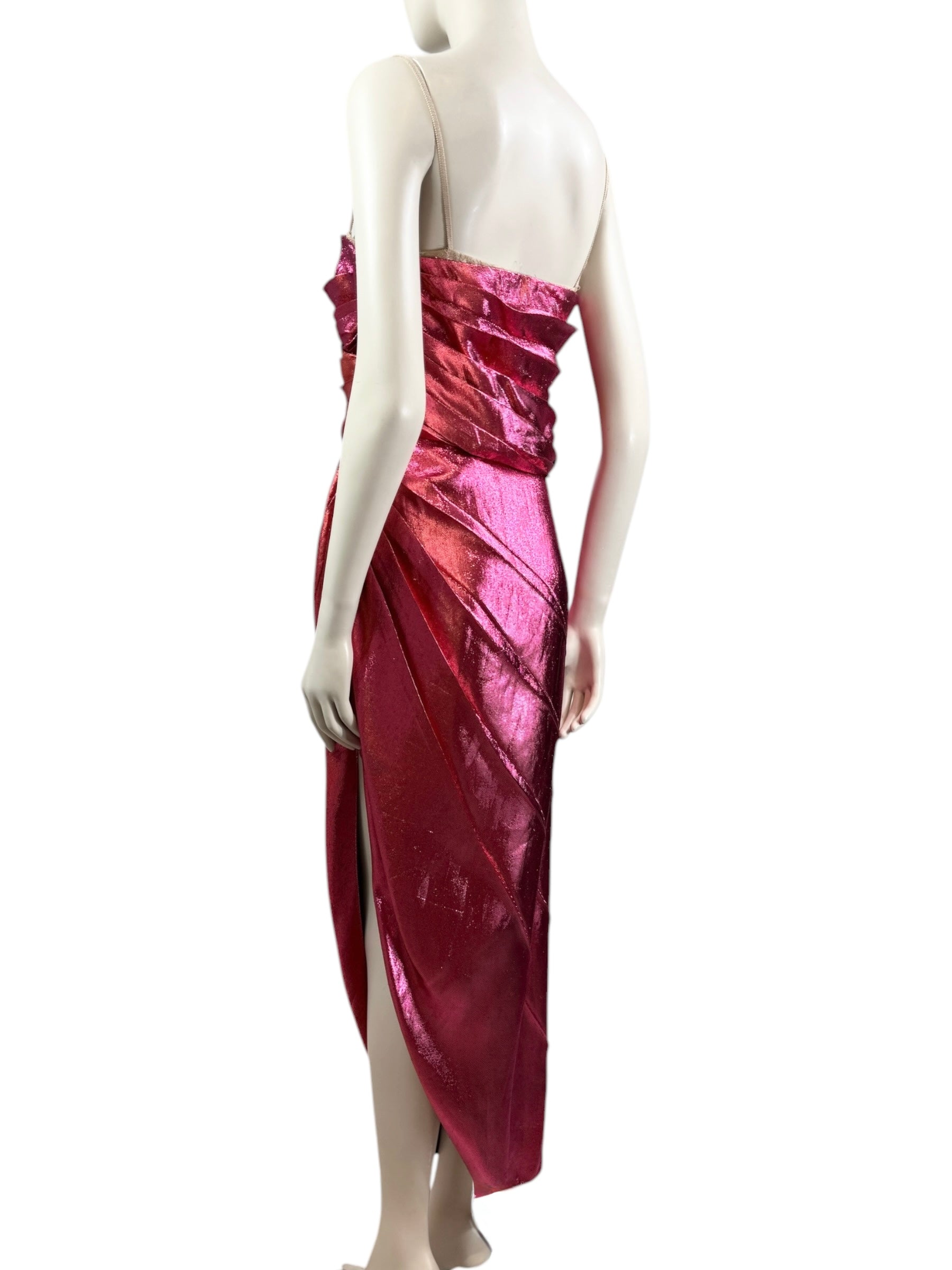 Gucci 2018 mermaid lame dress strapless