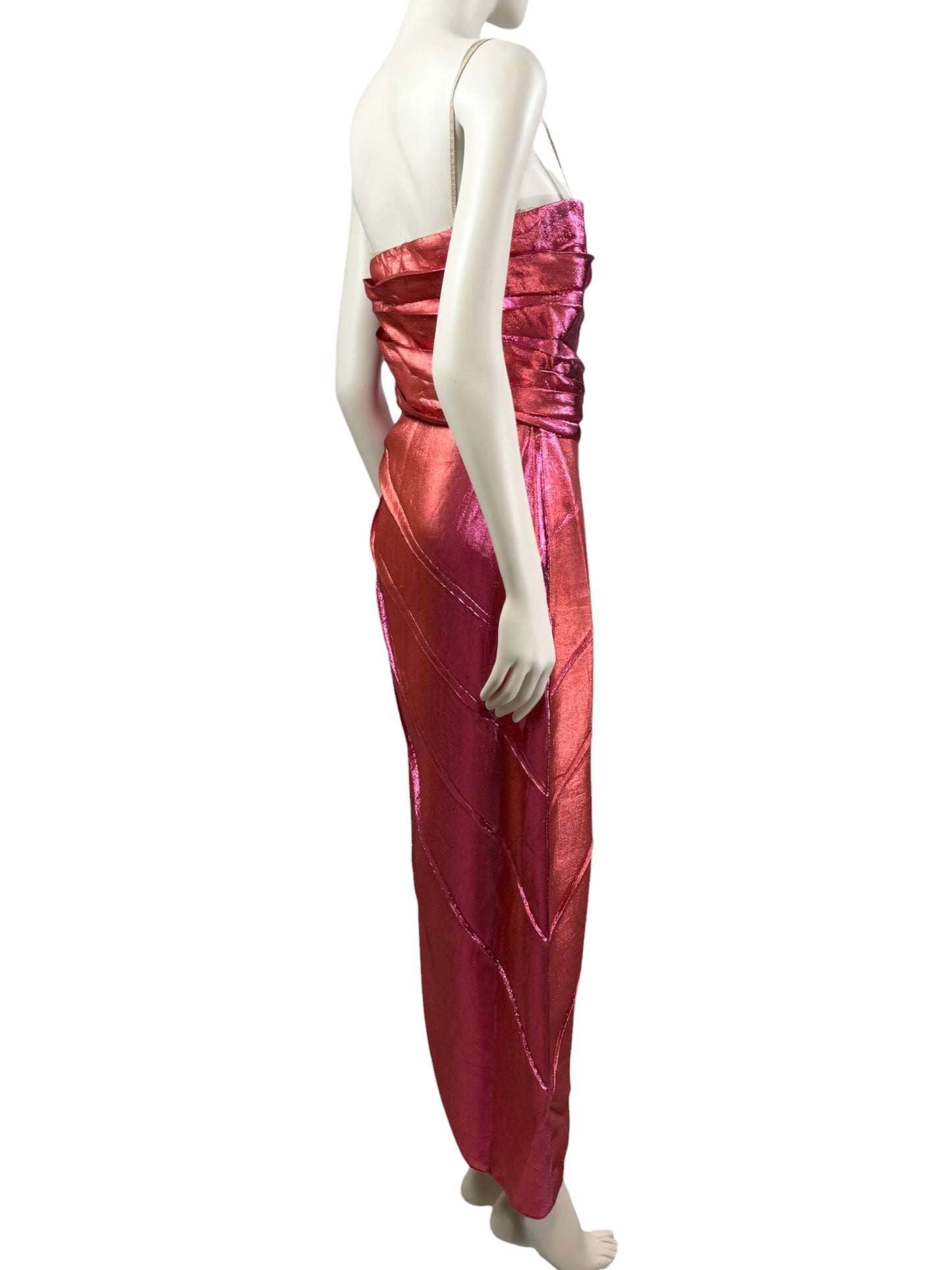 Gucci 2018 mermaid lame dress strapless
