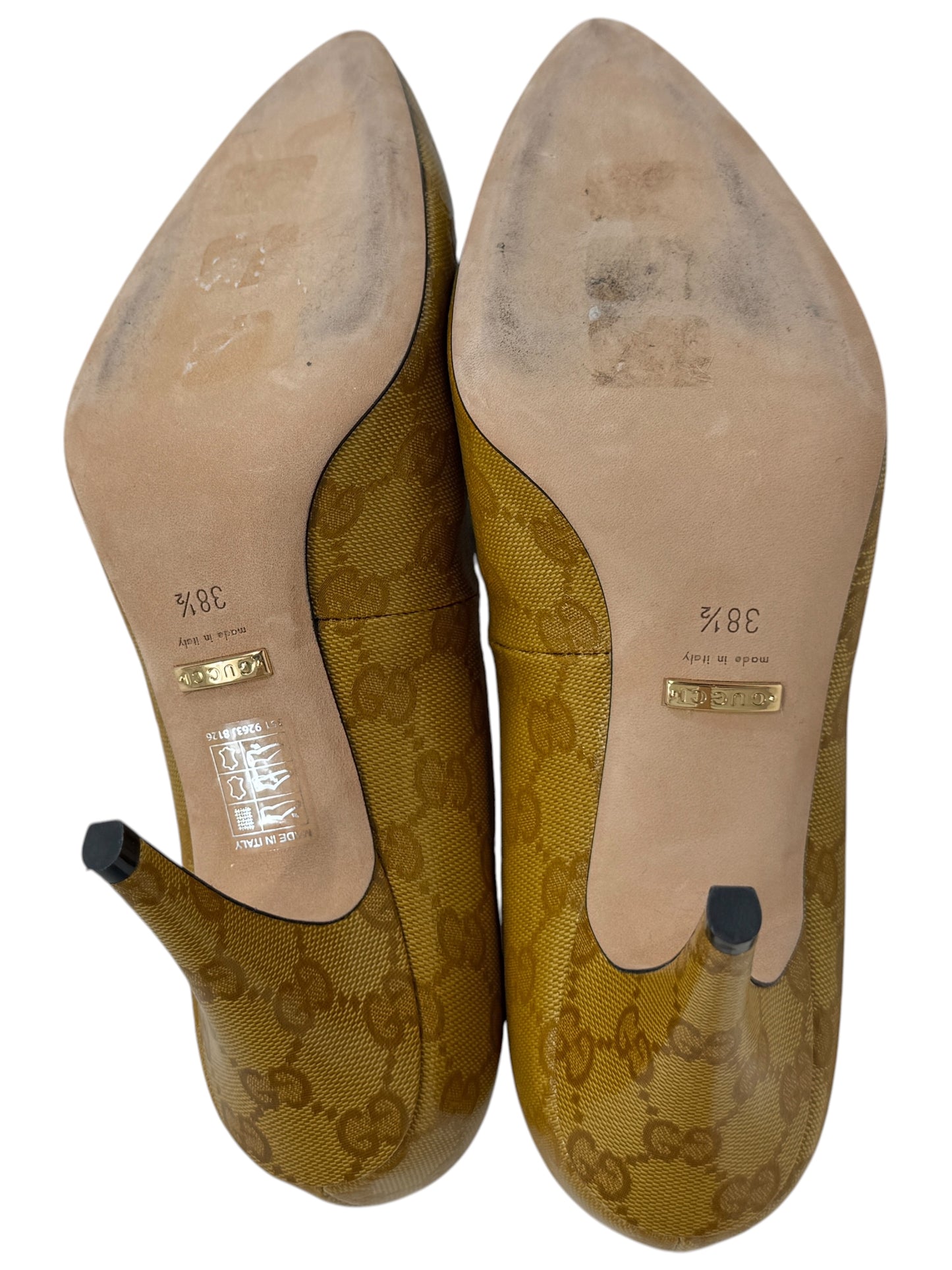 Gucci Adidas GG Coated canvas pumps