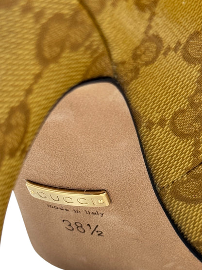 Gucci Adidas GG Coated canvas pumps
